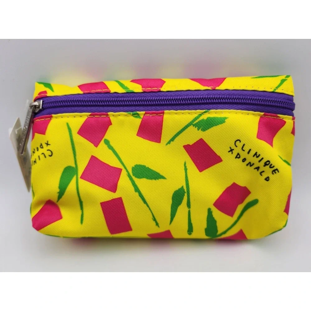 Vintage clinique makeup bag NWT Geometric pattern‎